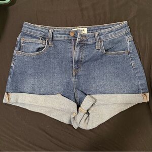 RSQ Classic Blue Cuffed Jean Shorts